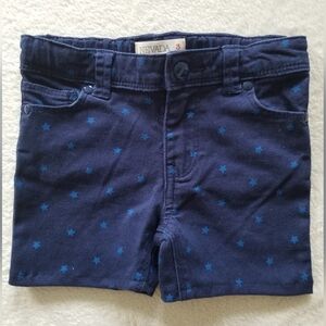 Kids Star-Patterned Navy Shorts